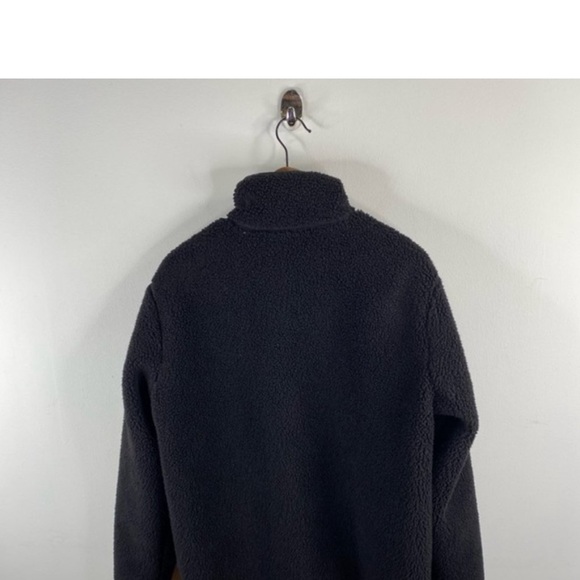 Theory Black Classon F Glacial Fleece Jacket Sz M - Picture 4 of 6
